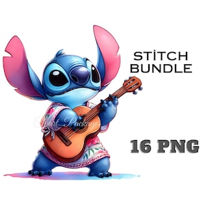 16 PNG Stitch clipart, Stitch png, Stitch akwarela, Stitch clipart, Stitch, Stitch akwarela clipart, Stitch clipart, Unikalny projekt