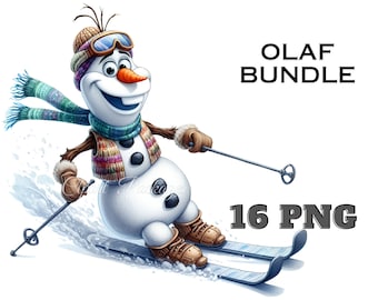 Olaf aquarel ontwerp, bevroren clipart, Olaf clipart, Olaf png, Olaf transparante achtergrondontwerp-Instant Digital PNG Download uniek ontwerp