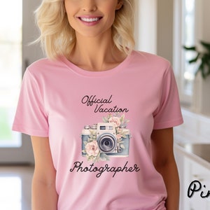 Official Vacation Photographer, Unisex, Jersey, Short Sleeve Tee, Vacation, Travel, Photo,
