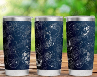 Koi Pond 20oz Tumbler wrap SVG file