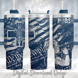 Nurse Guy 40oz Full Tumbler SVG-Datei