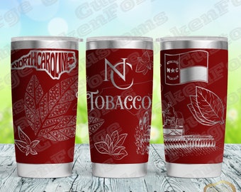 NC Tobacco Farmer 20oz Tumbler wrap SVG file