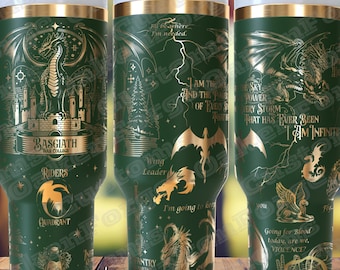 4th Wing 40oz Full Wrap Tumbler SVG File