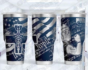 Nurse Guy 20oz Tumbler wrap SVG file