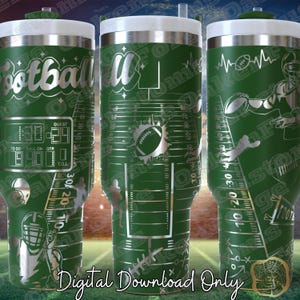 Fußball 40 Unzen Tumbler wrap SVG-Datei