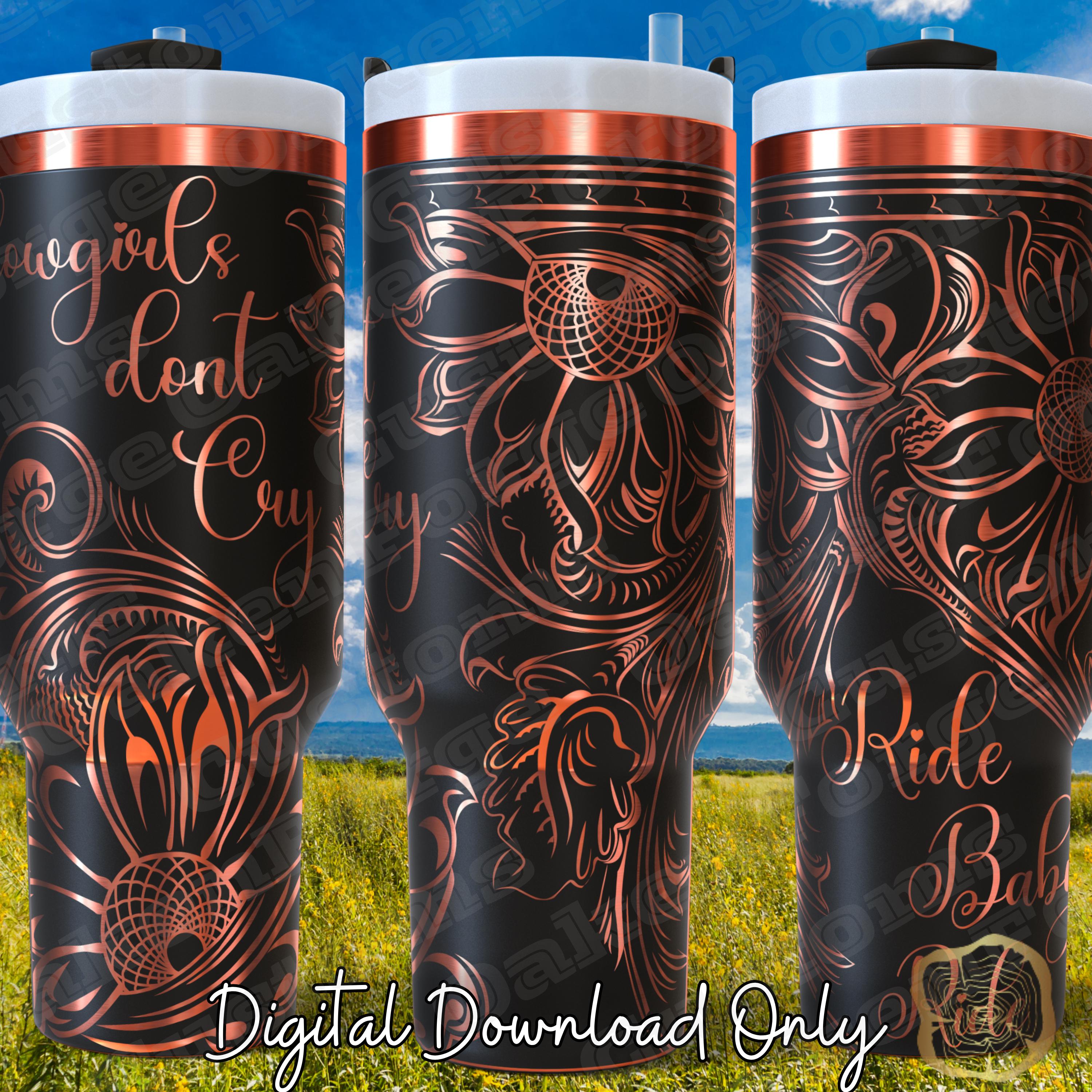 Cowgirls Dont Cry Tumbler Wrap - Etsy