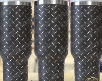 Diamond Plate 40oz Full Tumbler SVG File