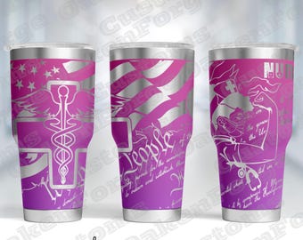 Nurse Lady 20oz Tumbler wrap SVG file