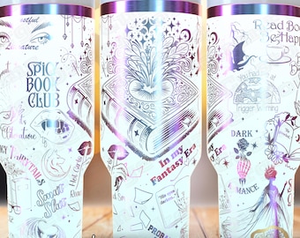 Book SMUT 40oz Full Wrap Tumbler SVG File