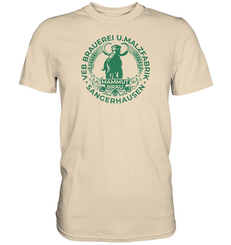 PREMIUM SHIRT UNISEX • EB BRAUEREI SANGERHAUSEN - MAMMUT BRÄU monochrom