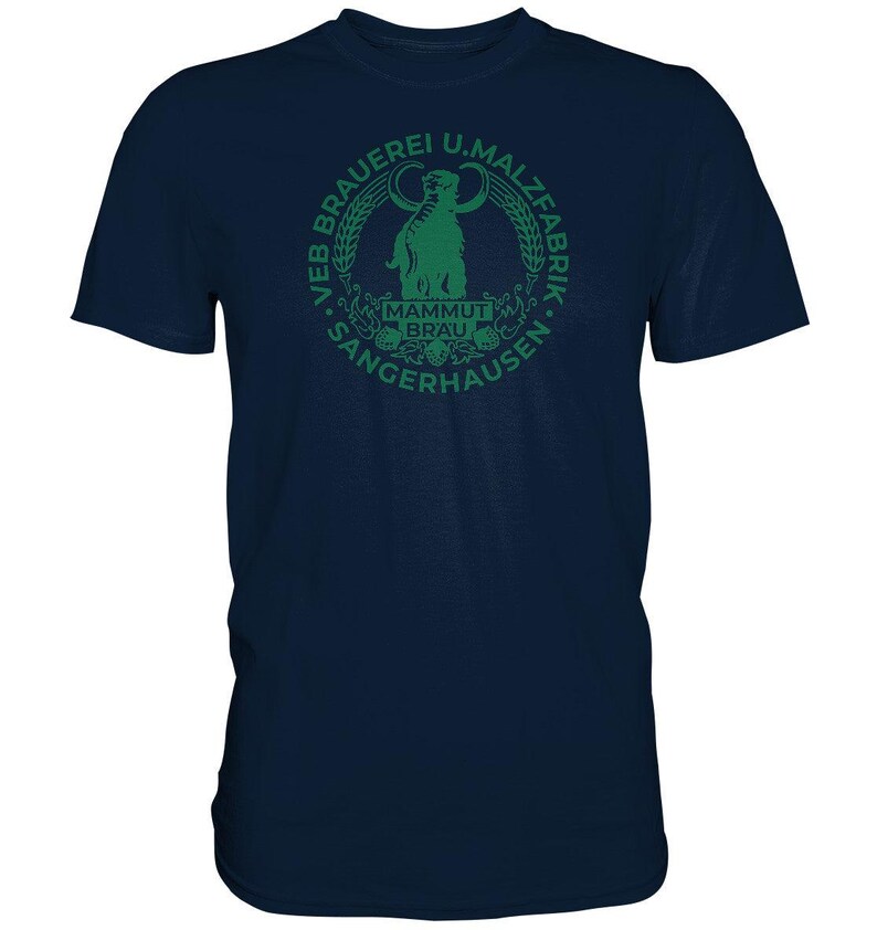 PREMIUM SHIRT UNISEX • EB BRAUEREI SANGERHAUSEN - MAMMUT BRÄU monochrom