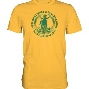 PREMIUM SHIRT UNISEX • EB BRAUEREI SANGERHAUSEN - MAMMUT BRÄU monochrom