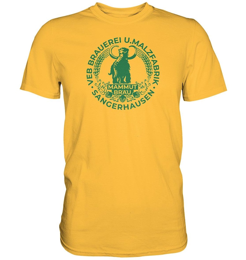 PREMIUM SHIRT UNISEX • EB BRAUEREI SANGERHAUSEN - MAMMUT BRÄU monochrom