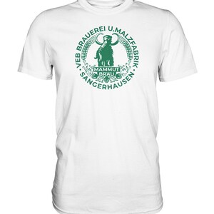 PREMIUM SHIRT UNISEX • EB BRAUEREI SANGERHAUSEN - MAMMUT BRÄU monochrom