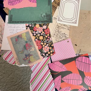 Paquete de efímeras de diario vintage con más de 50 artículos, kit de papel para diario basura, paquete de álbumes de recortes, paquete de páginas de libros antiguos, kit de efímeras vintage