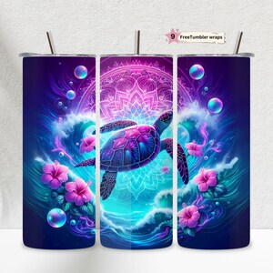 Turtle Tumbler 30 Oz Skinny - Etsy