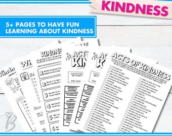 Kindness Games & Activities: Classroom Learning Sheets (PDF Download A4/A5/Letter Size)