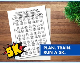 Couch to 5K Training Plan: Beginner Run Tracker (Digital Download)
