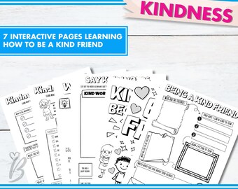 Kindness Worksheets for Kids: Creative Journaling Bundle (PDF)