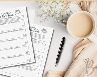 Faith-Based Life Planner: Spiritual Growth & Goal Setting (PDF Downloadable Worksheet)