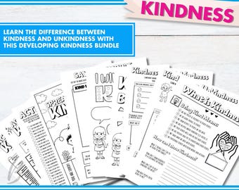 Kindness Learning Bundle for Kids: Educational Activities (Digital Download)