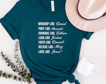 Christian Women's T-Shirt: Biblical Inspiration, Faith & Love