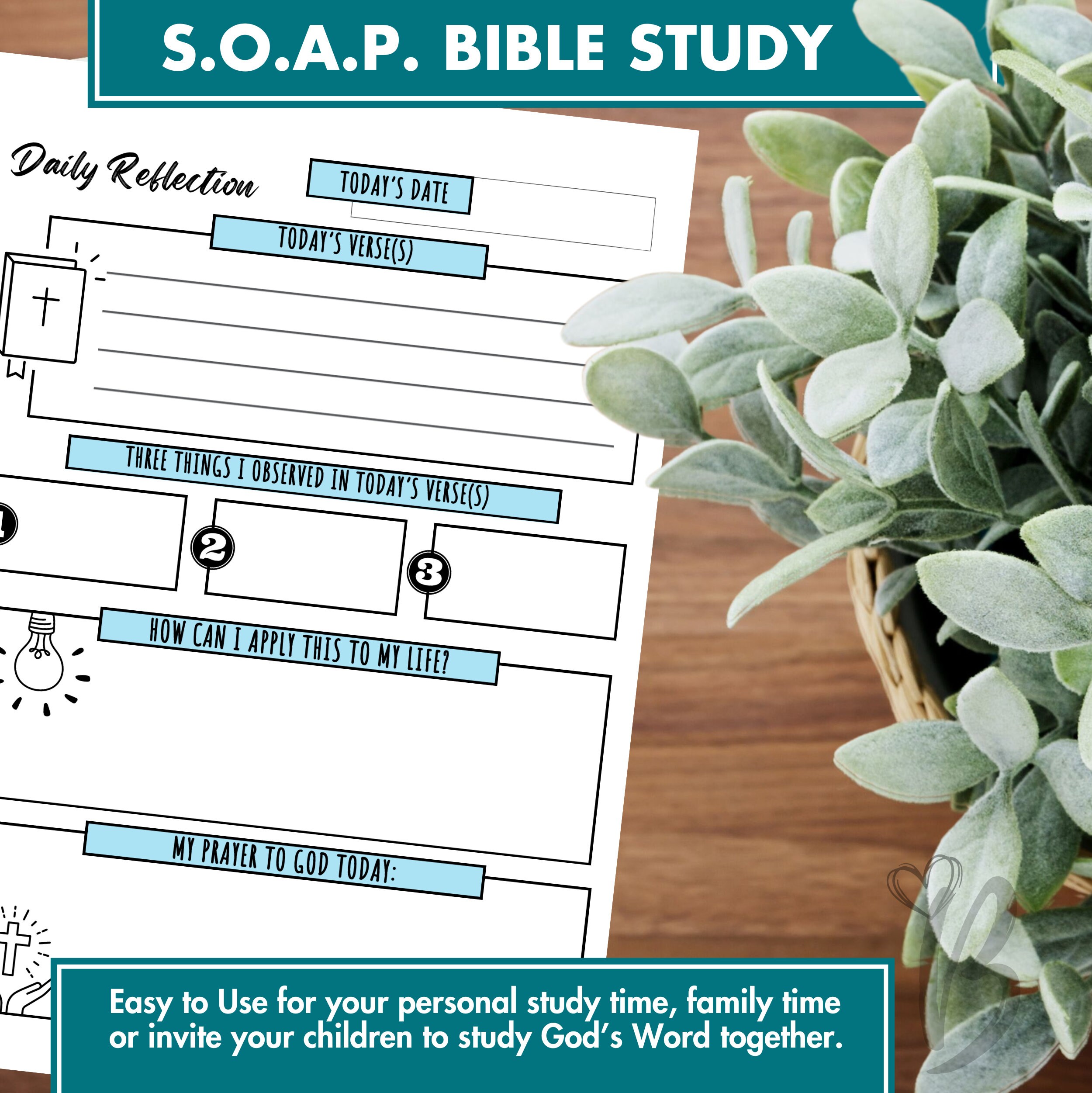 Soap Bible Study Worksheet, Kids Bible Study Sheet, Women Scripture ...