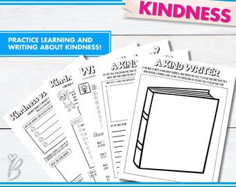Kindness Creative Writing Worksheets: Story Structure for Kids (PDF)