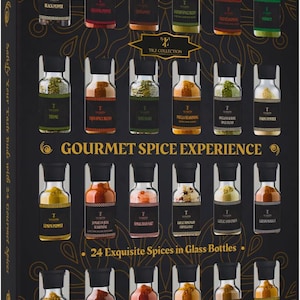 Gourmet Spices Gift Set: 24 All-Purpose Cooking Herbs & Seasonings
