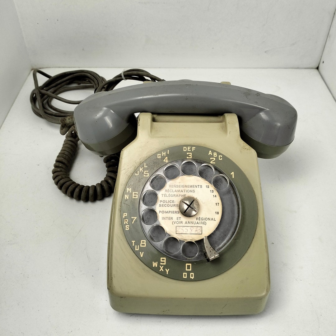 Landline Telephone Socotel S63 1970s Grey Etsy UK