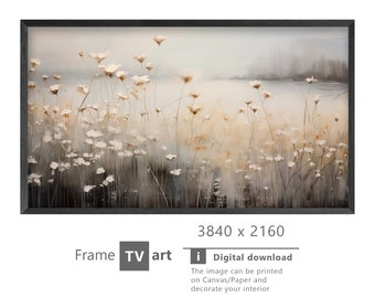 Samsung Frame TV Art, Flowers watercolor, modern art, digital art, Digital Download for Samsung Frame, Digital Download, Frame TV Art,