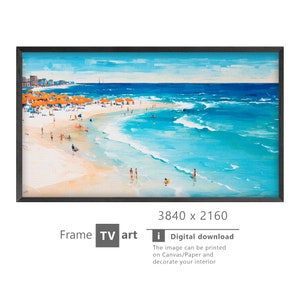 Samsung Frame TV Art,  Samsung Art TV, Digital Download for Samsung Frame, Digital Download, Frame TV Art Beach, sea, ocean