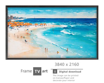 Samsung Frame TV Art,  Samsung Art TV, Digital Download for Samsung Frame, Digital Download, Frame TV Art Beach, sea, ocean