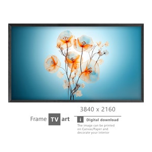 Samsung Frame TV Art, fiori, arte moderna, arte digitale, download digitale per Samsung Frame, download digitale, Frame TV Art,