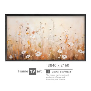 Samsung Frame TV Art, Flowers watercolor, modern art, digital art, Digital Download for Samsung Frame, Digital Download, Frame TV Art,