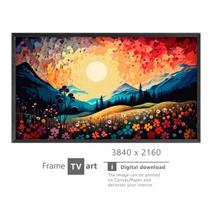 Samsung Frame TV Art, Flowers, modern art, digital art, Digital Download for Samsung Frame, Digital Download, Frame TV Art,