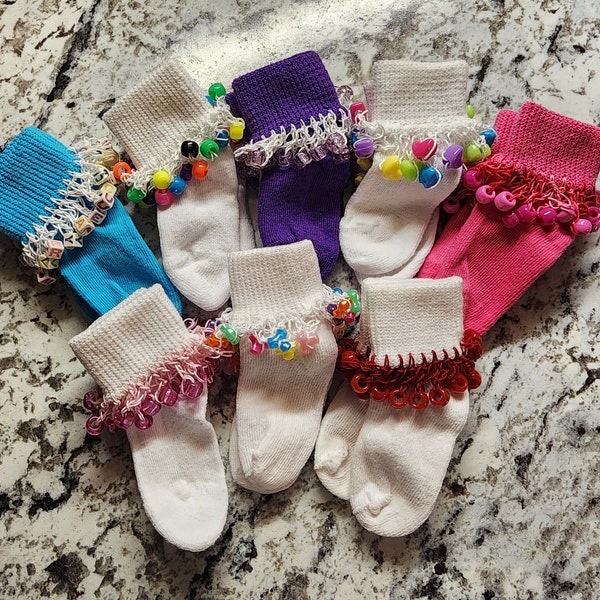 Beaded Socks, 6-18 Month