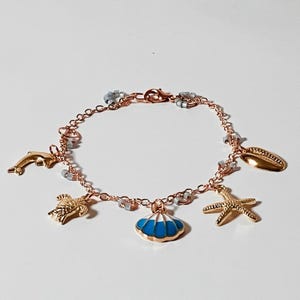 Sea Shell & Starfish Charm Bracelet
