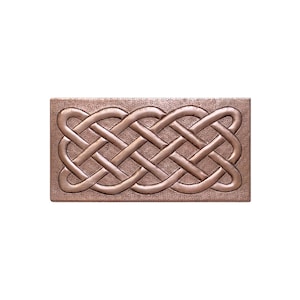 Handmade Celtic Knot Copper Wall Art - Rustic Hammered Metal Panel - Handcrafted Copper Decor for Home or Office