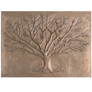 Tree of Life Copper Decorations, Wall Art , Wall Decor, Kitchen Backsplash Mural, Custom Copper Tile, Unique Fireplace Wall Decor
