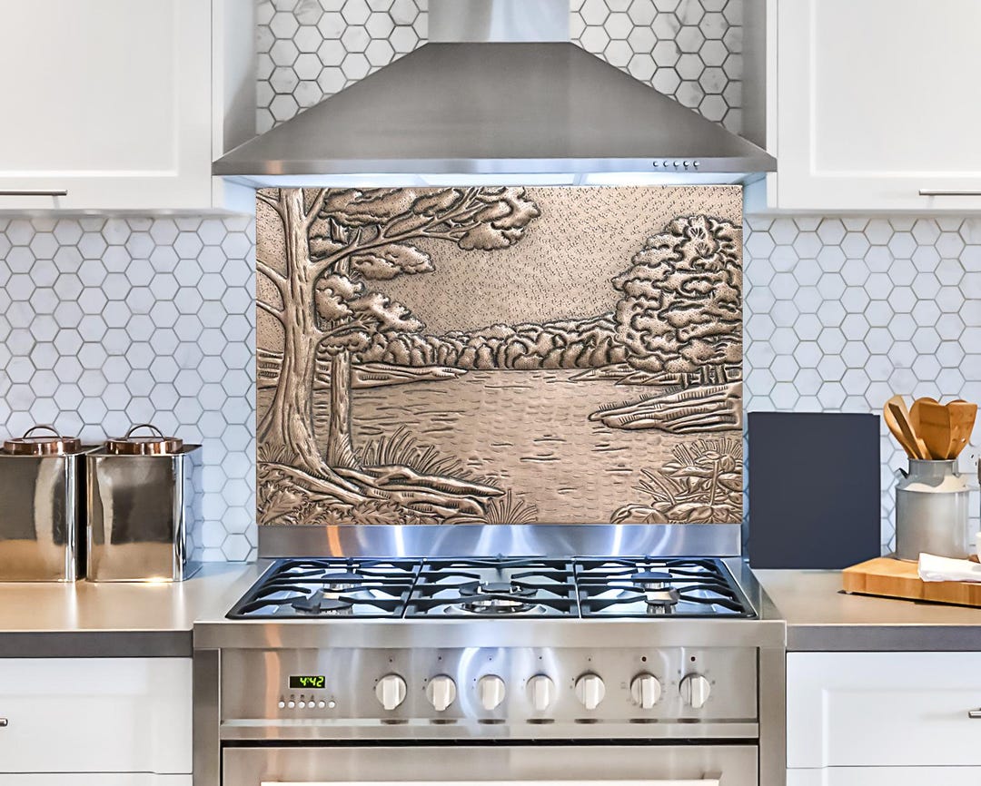 Photo inspiration: Hammered Copper Wall Art Rustic Nature Scene Handmade Metal Landscape Photo Inspiration