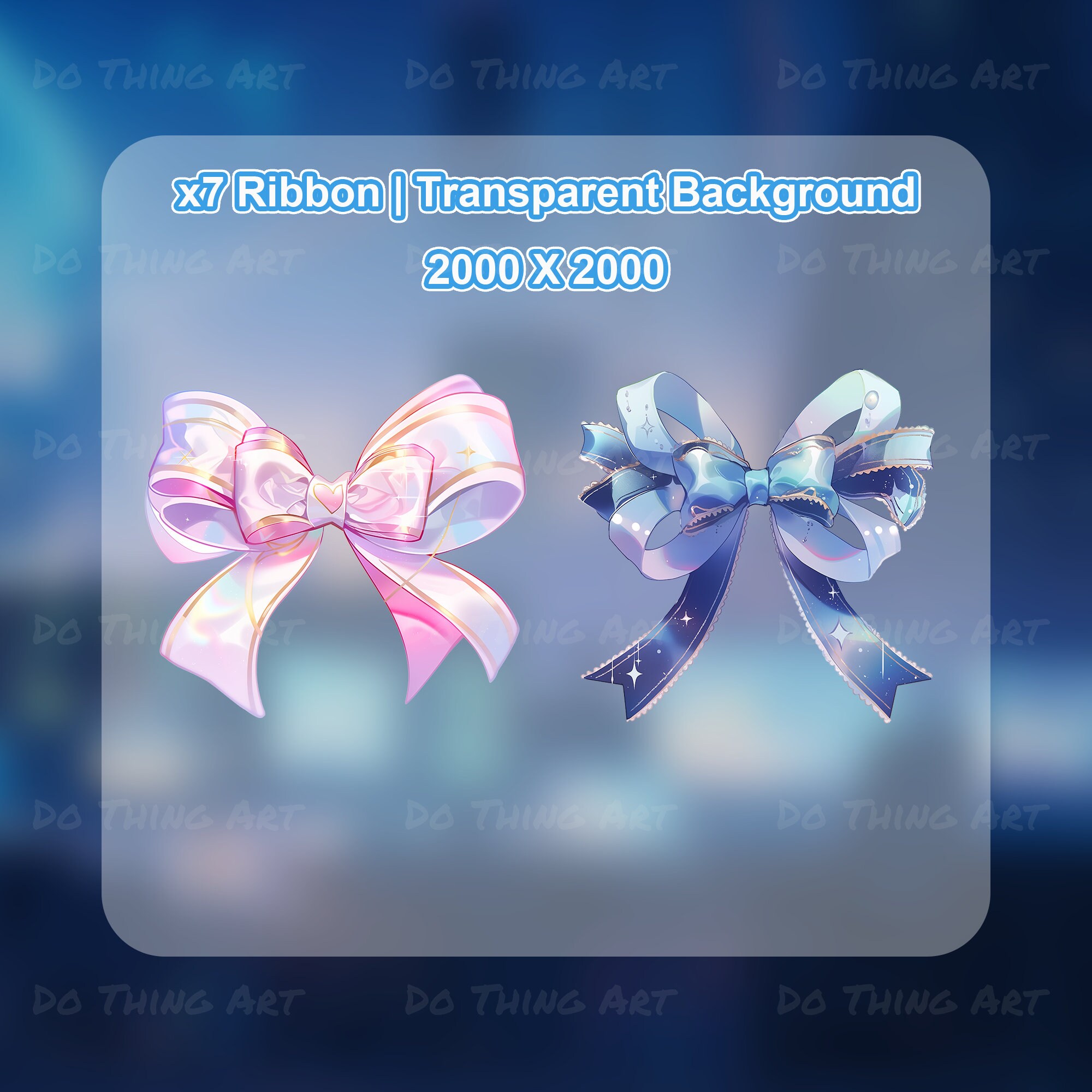 Live Stream Ribbon Vtuber Hair Asset - Ribbon | Colourful Ribbon Bundle | Ribbon PNG ...
