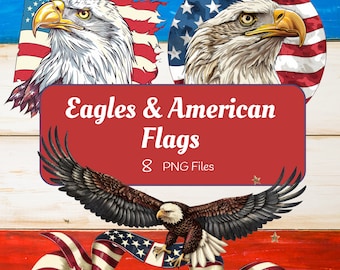 Bandera Americana y Águila Calva, 4 de julio Png, Águila de Bandera Americana, Imágenes Prediseñadas de Águila Calva, Uso comercial, Imágenes Prediseñadas Patrióticas de Eagle Usa