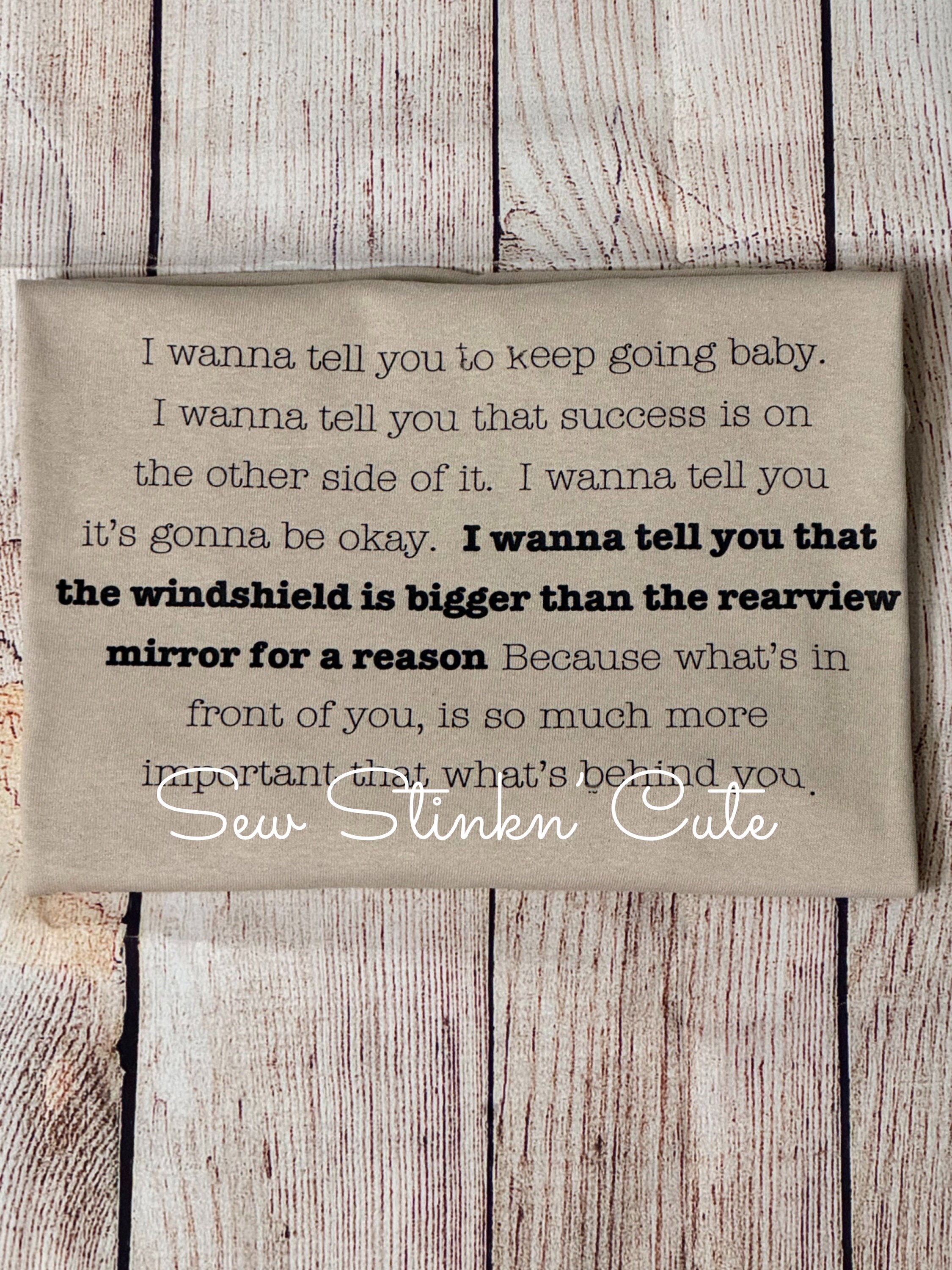 The Windshield is Bigger Than the Rearview Mirror for a Reason Jelly