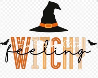 Feeling witchy png, Funny Witch PNG, Witchy Vibes Design, Funny Halloween png, Witch Shirt svg, Halloween svg, Spooky Season PNG