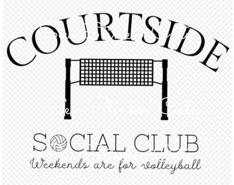 Courtside Volleyball Social Club png, Volleyball Mom Svg, Volleyball Mama png, Loud and Proud, Volleyball Family, Volleyball Weekend