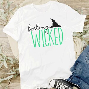 Feeling Wicked Shirt, Wicked Inspired Sweatshirt, Bad witch Hoodie, Witch Hat shirt
