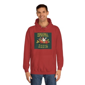 Pickleball Weihnachtsfeiertags-Hoodie - Serve, Dink und Volley
