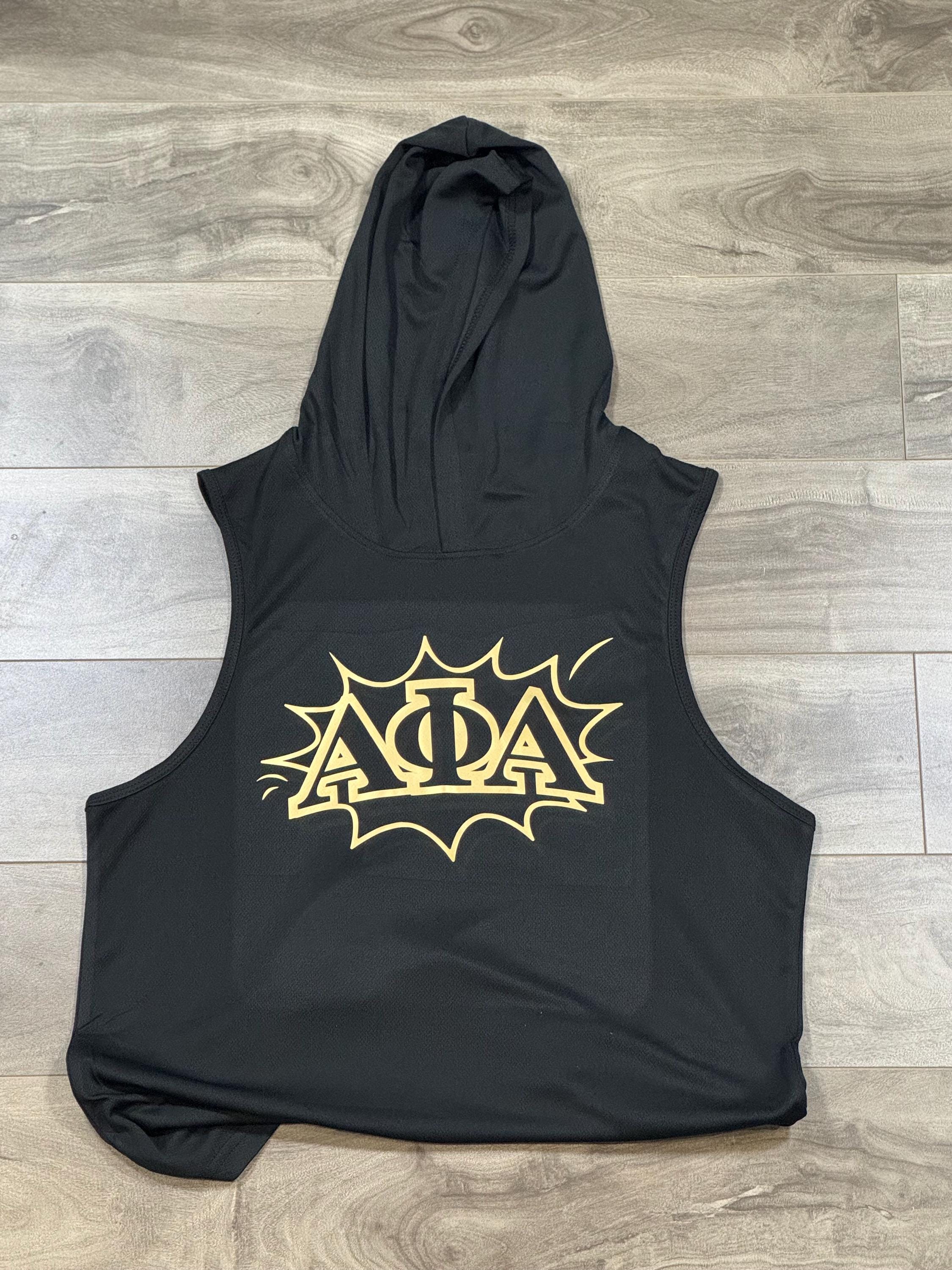 Alpha Phi Alpha Fraternity Hooded Workout Tank