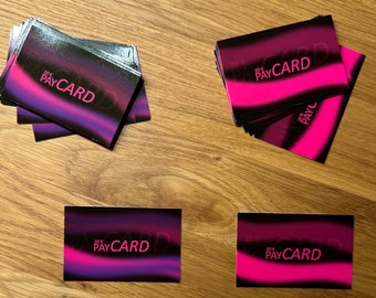 Paycards / consumption cards for your party